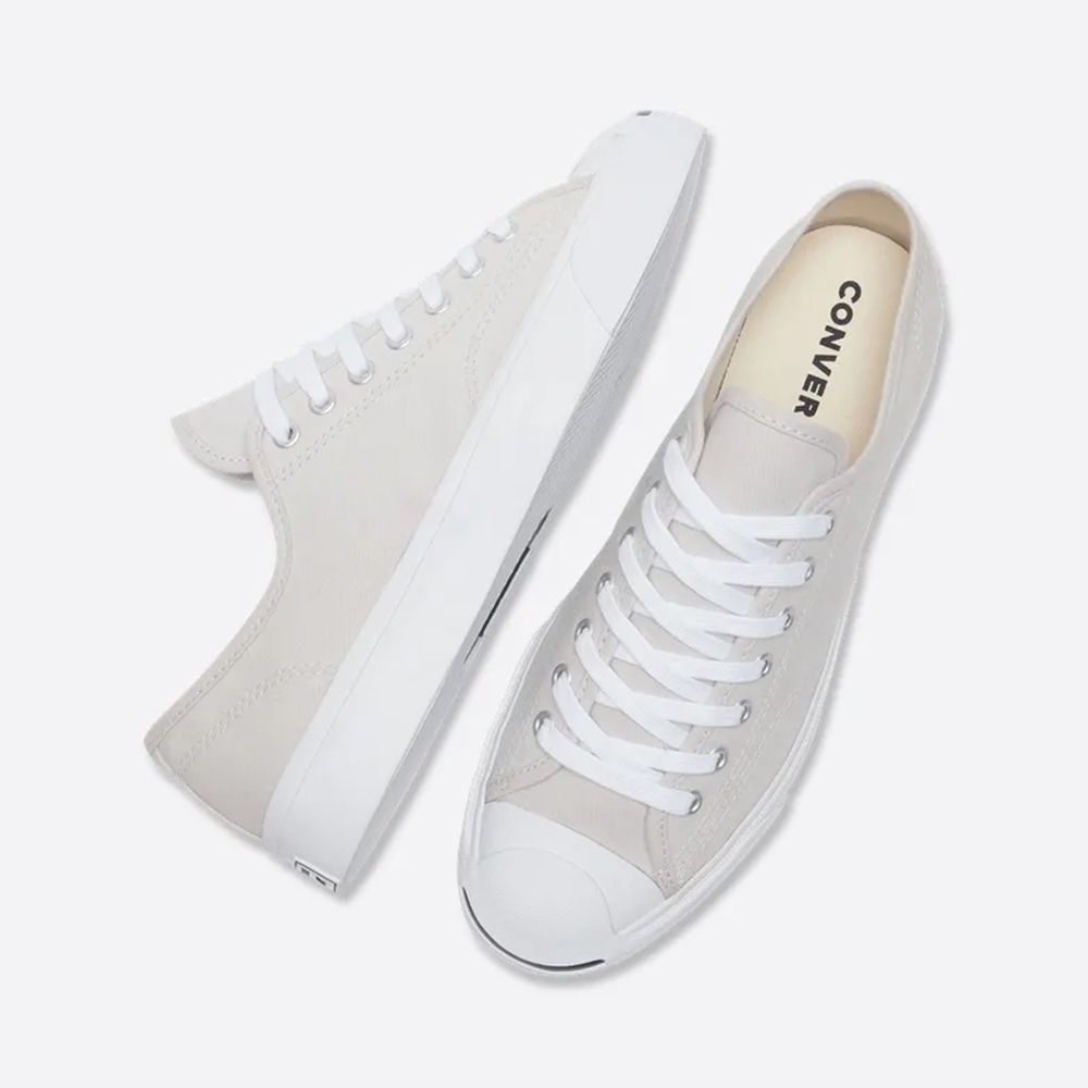 CONVERSE 匡威 JACK PURCELL OX 低筒 開口笑 休閒鞋 男鞋 女鞋 淺灰色-A11965C
