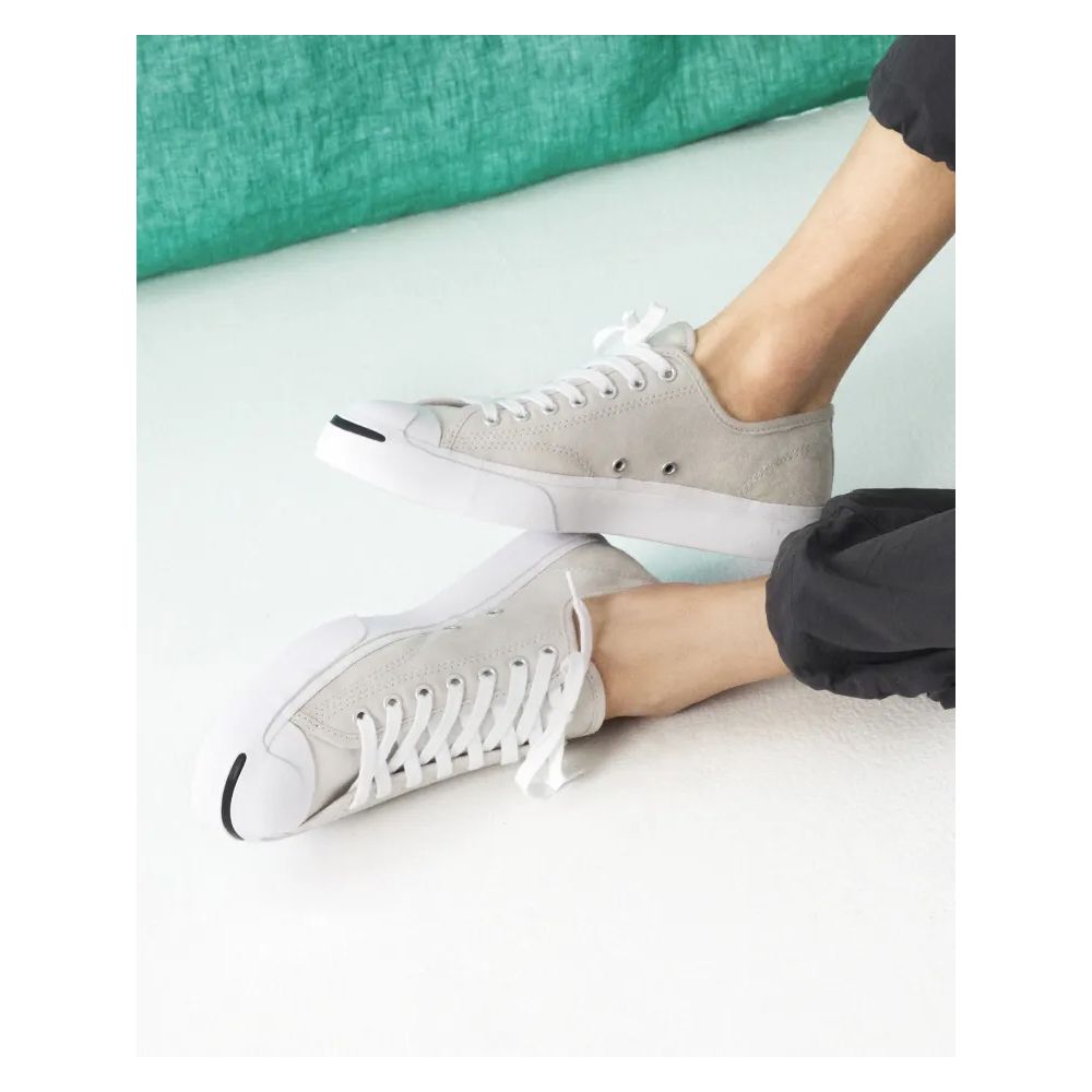 CONVERSE 匡威 JACK PURCELL OX 低筒 開口笑 休閒鞋 男鞋 女鞋 淺灰色-A11965C