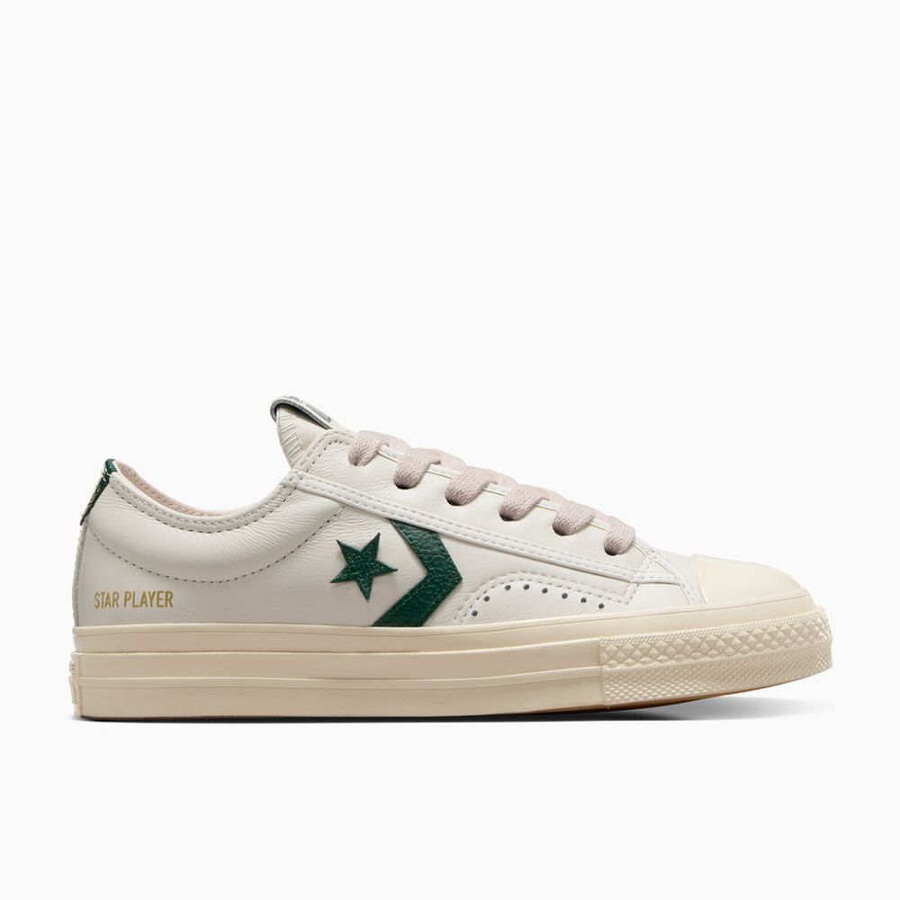 CONVERSE 【CONVERSE】 STAR PLAYER 76 OX 低筒 休閒鞋 男鞋 女鞋 白綠-A11643C