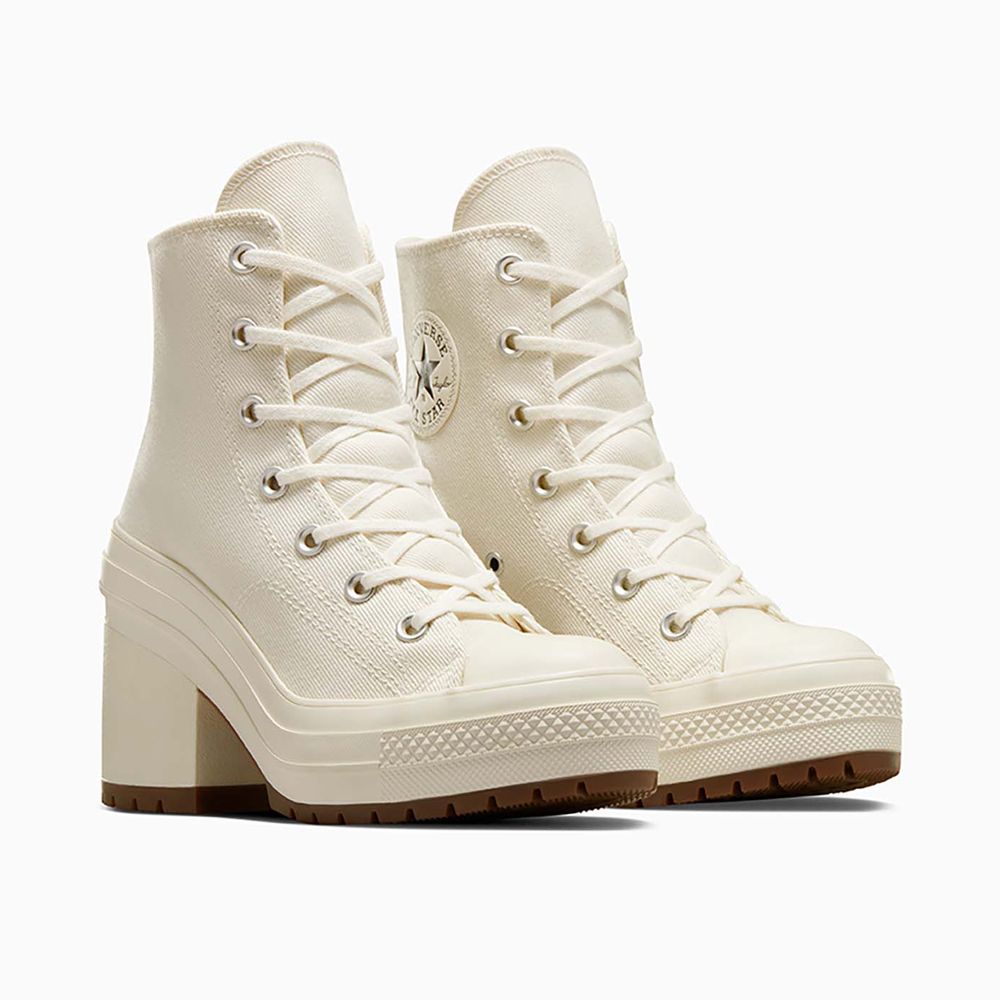  【CONVERSE】CHUCK 70 HEEL HI 高筒 休閒鞋 高跟鞋 厚底鞋 男鞋 女鞋 米白-A05348C