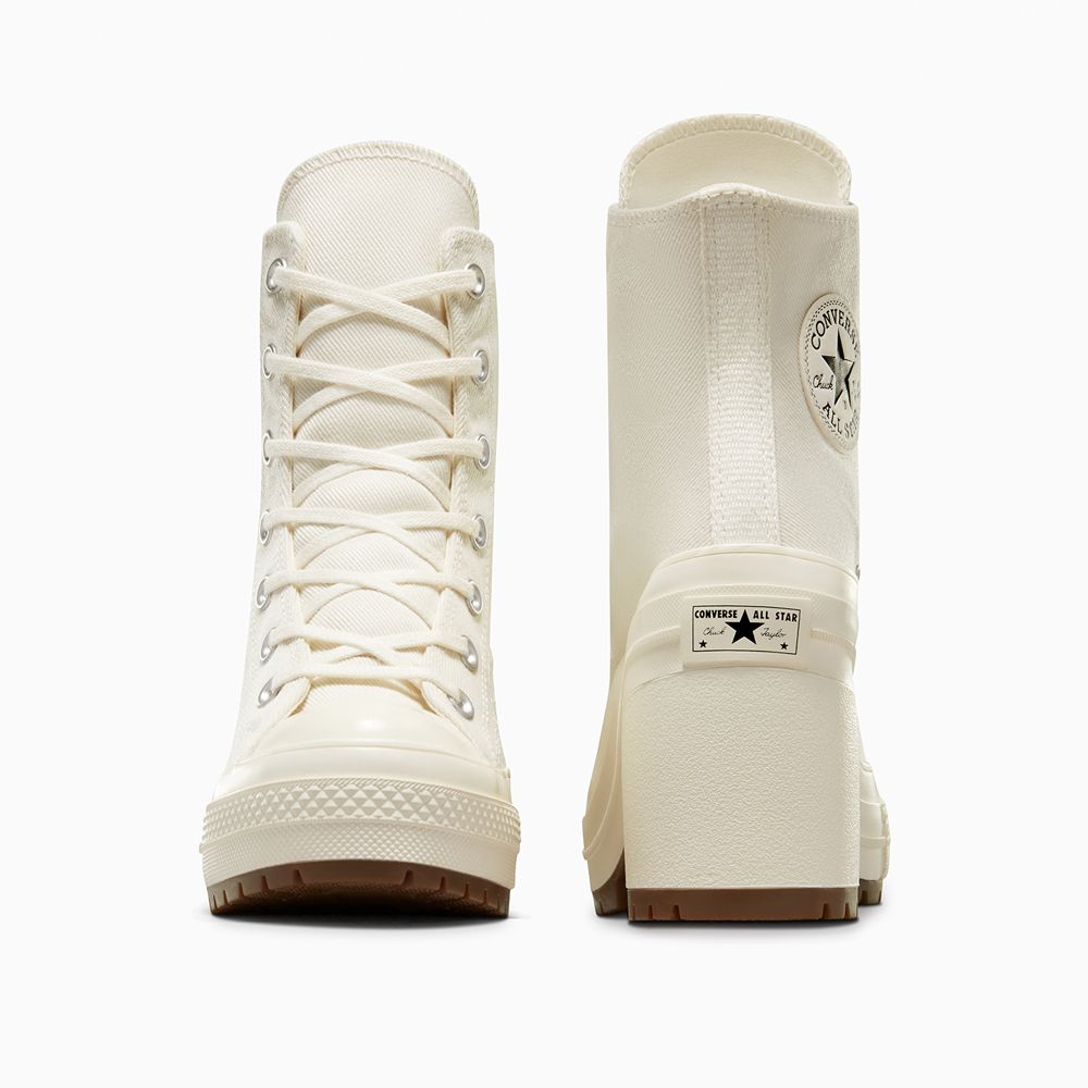  【CONVERSE】CHUCK 70 HEEL HI 高筒 休閒鞋 高跟鞋 厚底鞋 男鞋 女鞋 米白-A05348C