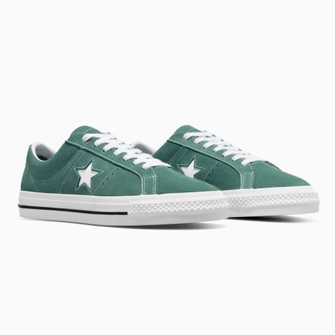 【CONVERSE】ONE STAR PRO OX 低筒 休閒鞋 滑板鞋 男鞋 女鞋 綠色-A07618C