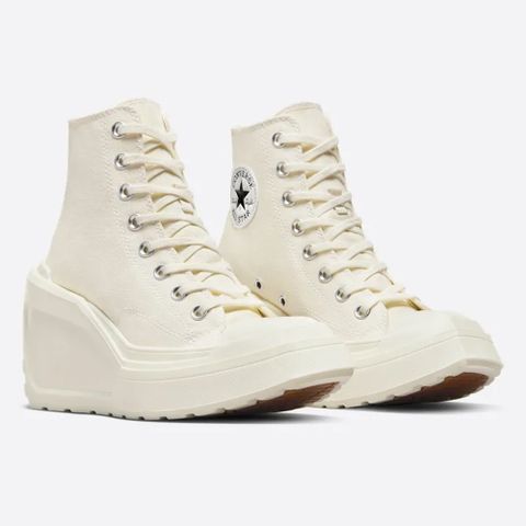 【CONVERSE】CHUCK 70 DE LUXE WEDGE HI 高筒 休閒鞋 厚底鞋 女鞋 白色-A06479C