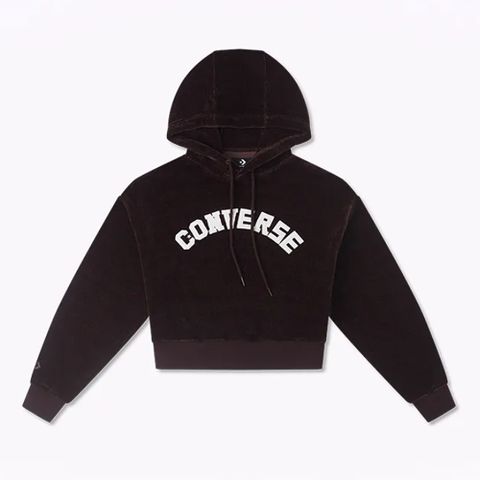 【CONVERSE】ESSENTIAL HOODIE 連帽上衣 女 咖啡紅-10026557-A03