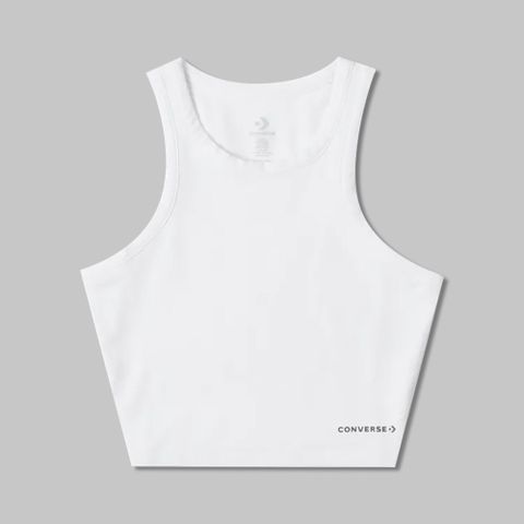 【CONVERSE】WORDMARK KNIT TANK TOP 背心 女 白色_10026502-A02