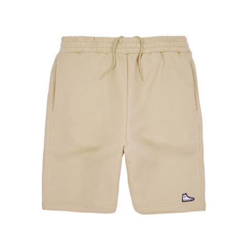 【CONVERSE】SNEAKER PATCH SOLID SHORT 短褲 男女 米黃_10026844-A06