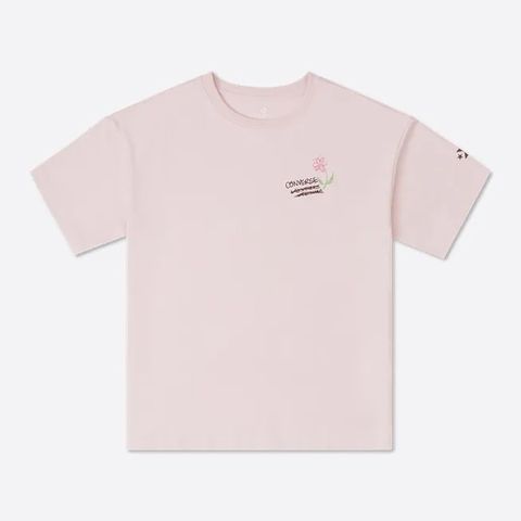 【CONVERSE】SUMMER FLOWERS TEE 短袖上衣 女 粉色_10026767-A03