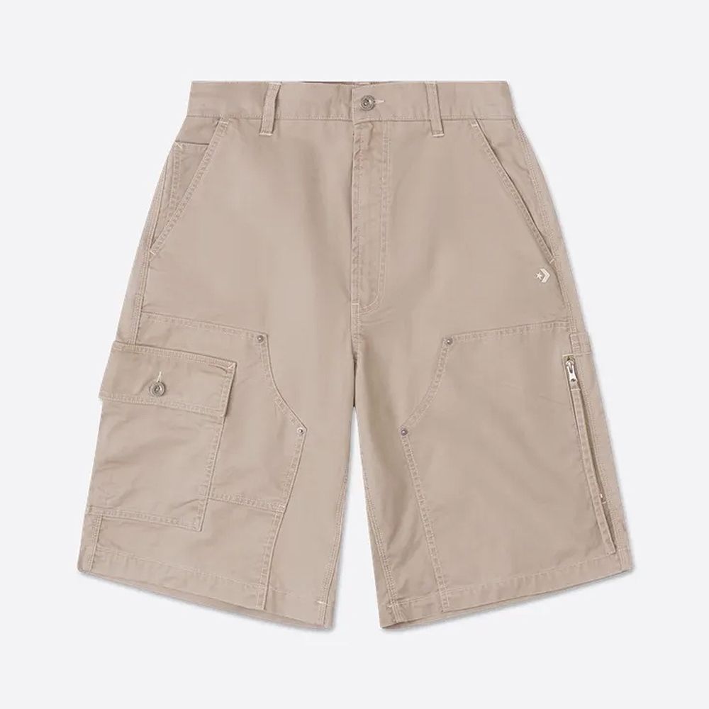  【CONVERSE】UNIQUE SHORTS 短褲 男 棕色_10027213-A02