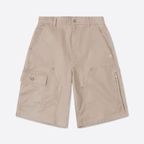 【CONVERSE】UNIQUE SHORTS 短褲 男 棕色_10027213-A02