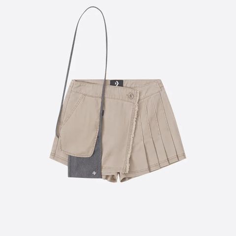 【CONVERSE】UNIQUE SKORT 短褲 褲裙 女 棕色_10027215-A01