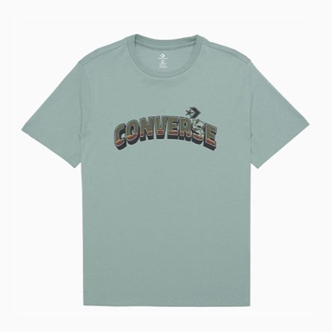 【CONVERSE】HIGH SUMMER FILL TEE 短袖上衣 男 綠色-10026671-A03