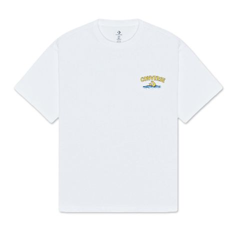 【CONVERSE】HIGH SUMMER RIVER TOURS TEE 短袖上衣 男 白色_10026675-A02