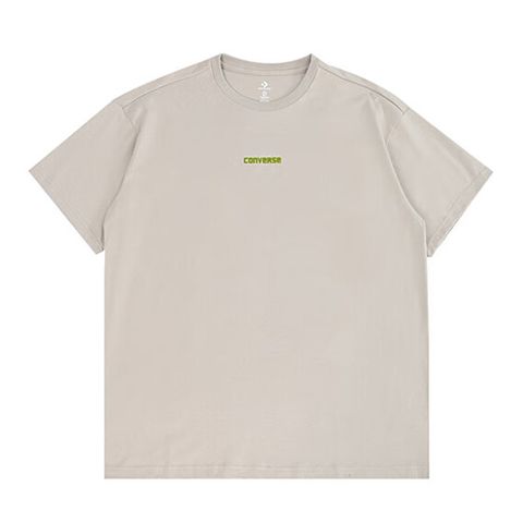 【CONVERSE】WORDMARK SONAR TEE 短袖上衣 男 米灰色_10026995-A02