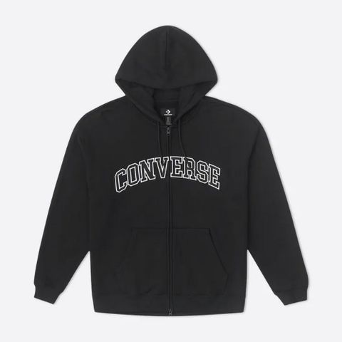CONVERSE 匡威 RETRO CHUCK FZ HOODIE 連帽外套 男 黑色_10027083-A02