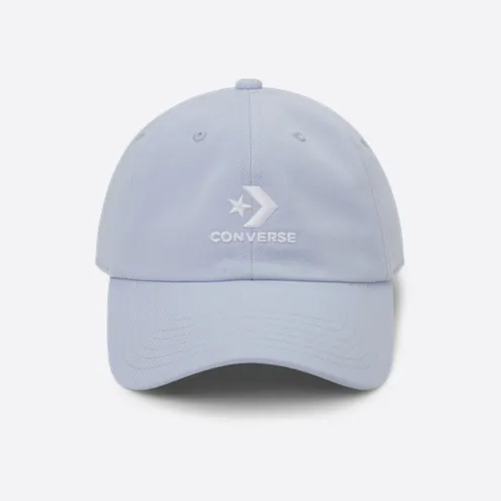  【CONVERSE】LOCKUP SC BASEBALL CAP 棒球帽 休閒帽 男帽 女帽 藍色_10022131-A21