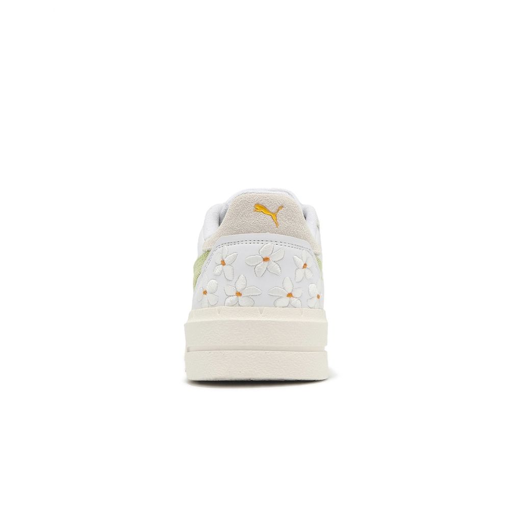 PUMA Cali Court Embroidery Wns 休閒鞋 女鞋 白綠色-39882801