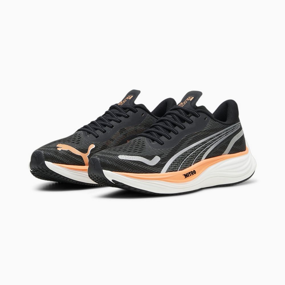 PUMA 彪馬 Velocity NITRO 3 跑步鞋 男鞋 黑橘色-37774804