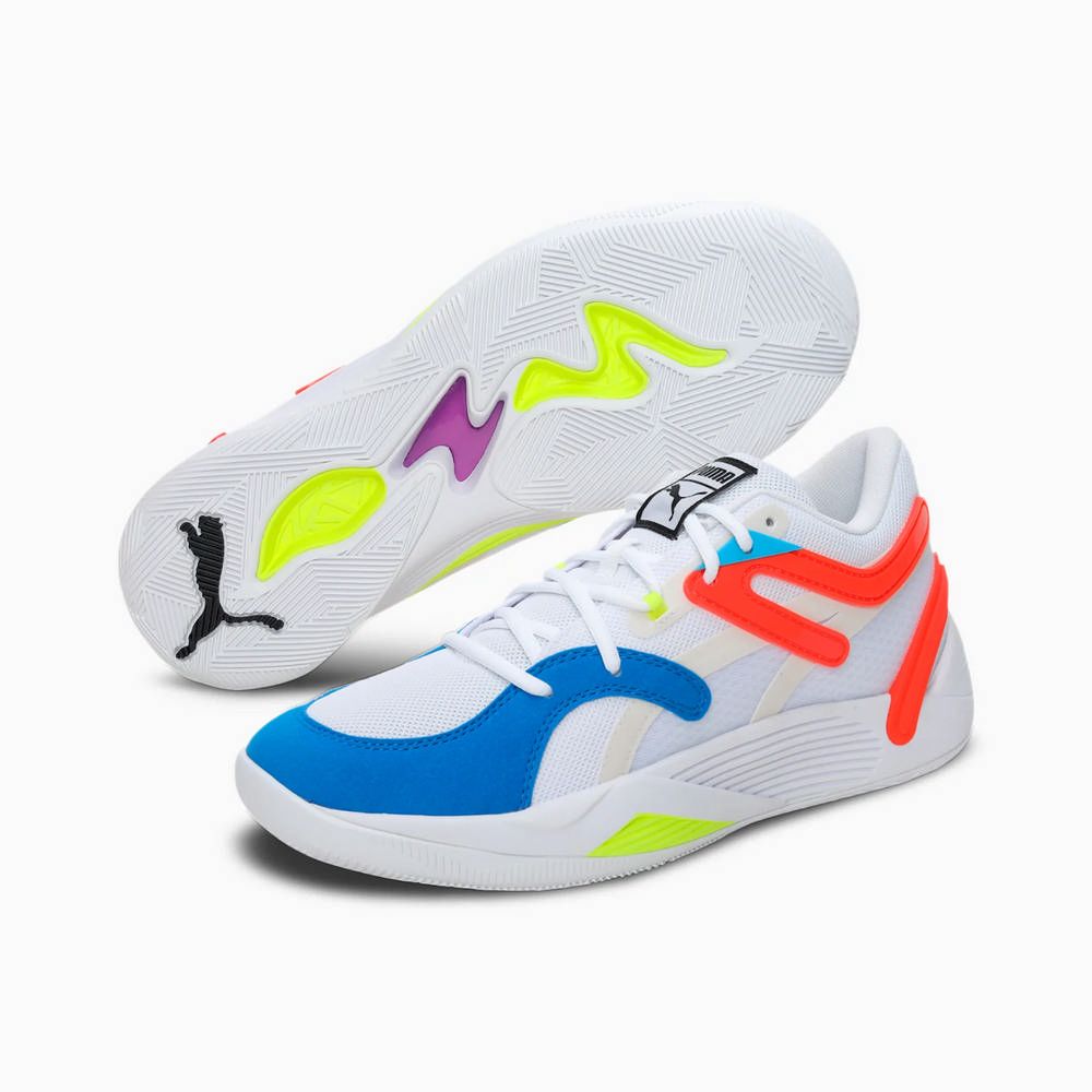 PUMA】TRC Blaze Court 籃球鞋男鞋女鞋白彩色-37658201 - PChome 24h購物