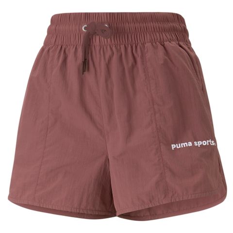 【PUMA】流行系列P.Team短風褲 短褲 女 棗紅-53900549