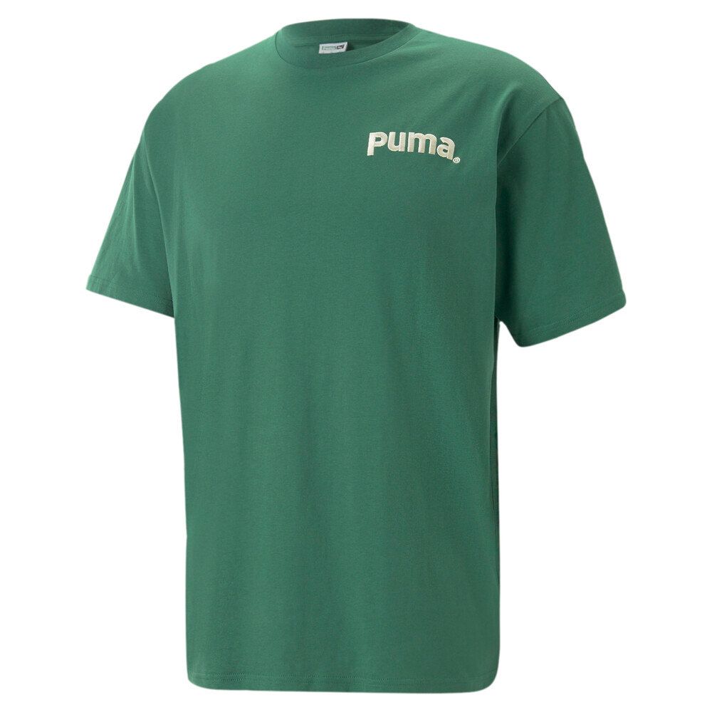 PUMA 流行系列P.Team短袖T恤 短袖上衣 男 綠色-62248637