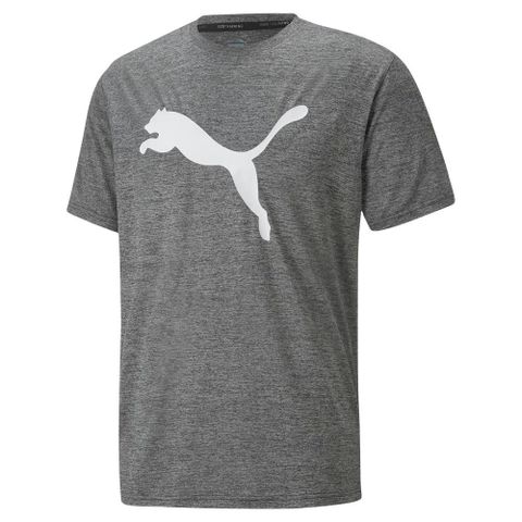 PUMA 【PUMA】訓練系列Fav跳豹麻花短袖T恤(M) 短袖上衣 男 灰色-52235201