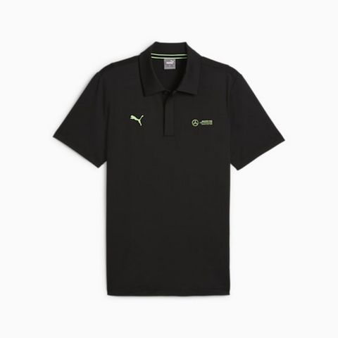 PUMA 【PUMA】賓士系列Cloudspun短袖Polo衫(M) 短袖POLO 男 黑色-62373301