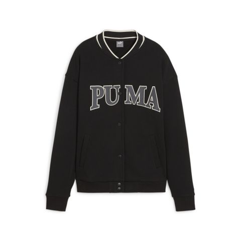 PUMA 【PUMA】基本系列Puma Squad棒球外套(F) 休閒外套 女 黑色-67790201