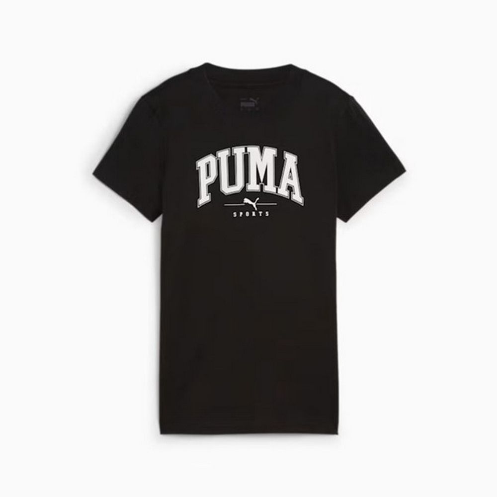 PUMA 【PUMA】基本系列Squad短袖T恤(F) 短袖上衣 女 黑色-68153701