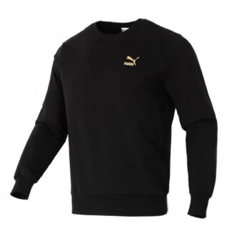 PUMA 【PUMA】流行系列Golden Sprint圓領衫(N) 長袖上衣 男女 黑色-62582501