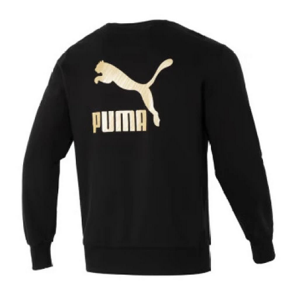 PUMA 【PUMA】流行系列Golden Sprint圓領衫(N) 長袖上衣 男女 黑色-62582501