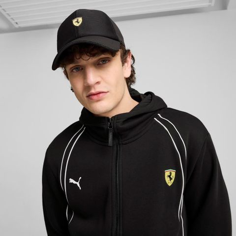 【PUMA】Ferrari Race系列棒球帽(N) 休閒帽 中性款 黑色-02553602