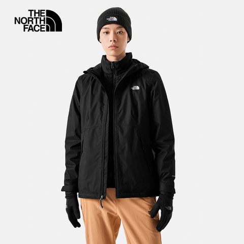 【The North Face】女 防水透氣保暖連帽三合一外套-NF0A88RXJK3