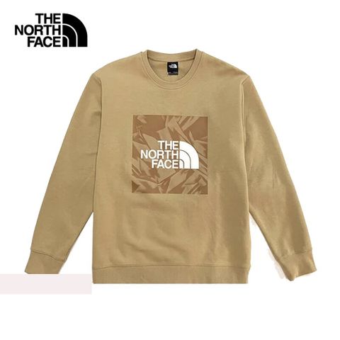 The North Face 北面 男 印花休閒長袖大學上衣-NF0A88FTLK5