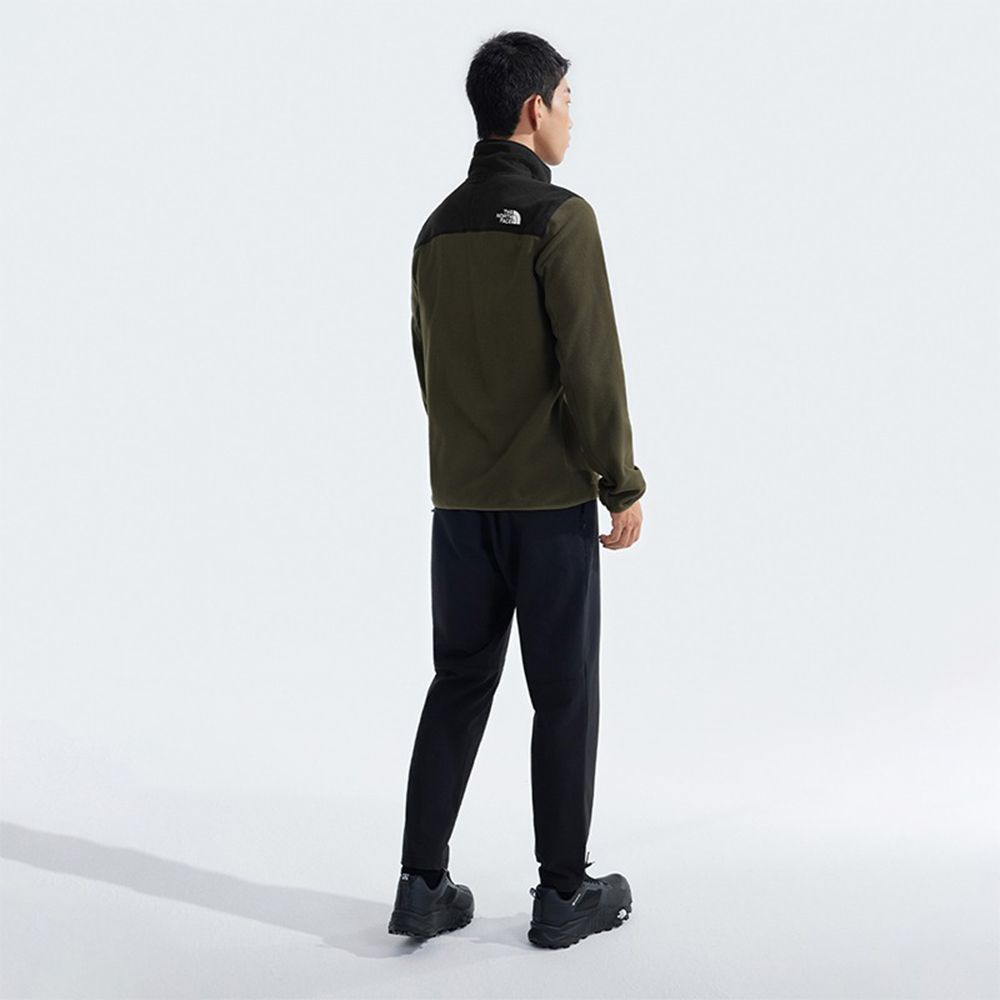 The North Face 北面 男 拼接立領抓絨外套-NF0A8AYKBQW