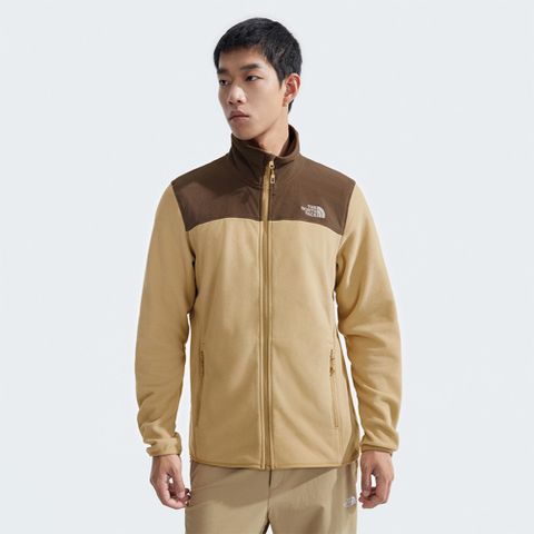 The North Face 北面 男 拼接立領抓絨外套-NF0A8AYK8HO