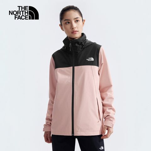 The North Face 北面 女 防水透氣可調節收納連帽衝鋒外套-NF0A88FYLK6