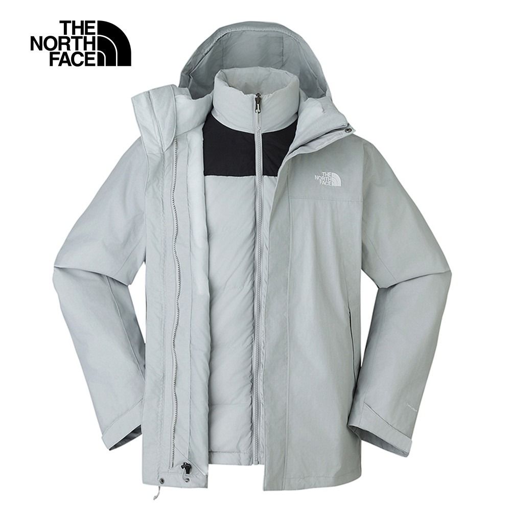 The North Face 北面 男 防水透氣連帽羽絨內裡三合一外套-NF0A81QSA0M