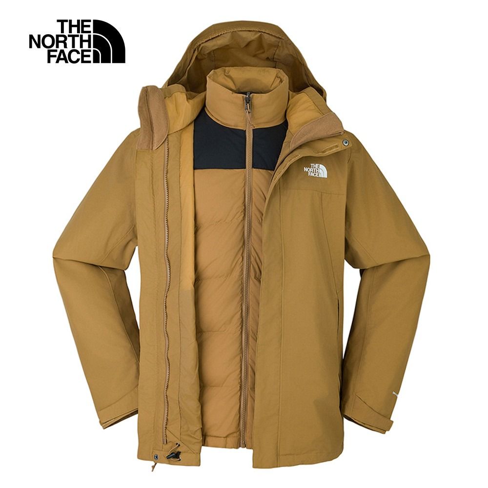 The North Face 北面 男 防水透氣連帽羽絨內裡三合一外套-NF0A81QS173