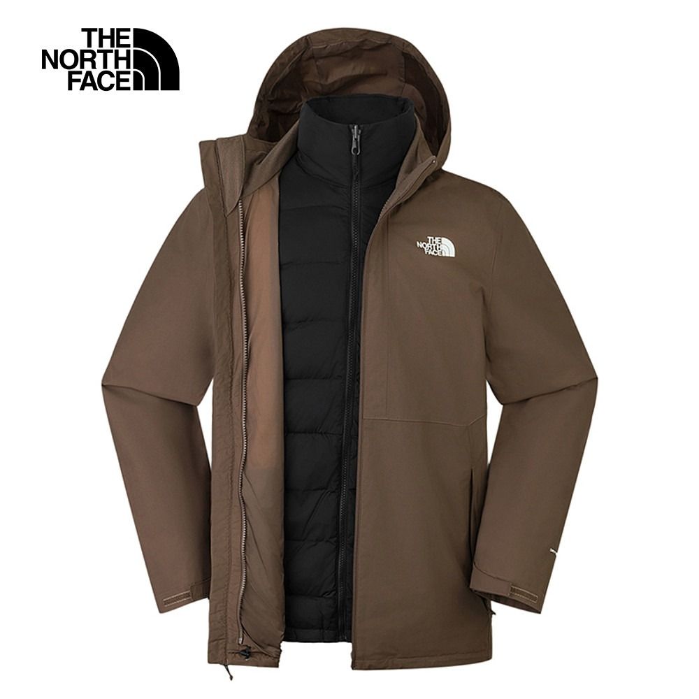 The North Face 北面 男 防水透氣保暖連帽羽絨內裡三合一外套-NF0A88RK1OI