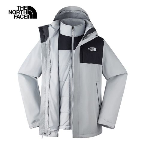 The North Face 北面 男 防水透氣鋪棉內裡三合一外套-NF0A8DNCC3F