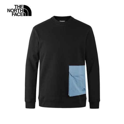 【The North Face】男 保暖休閒長袖大學T-NF0A87UTJK3