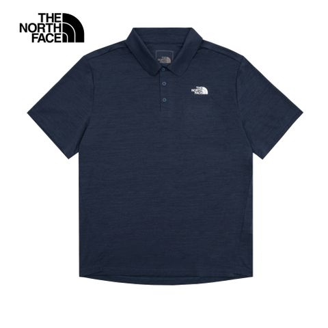 The North Face 北面 男 吸濕排汗防曬休閒短袖POLO衫-NF0A87W1HKW