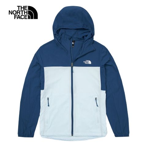 The North Face 北面 男 UP拼接涼感防曬休閒連帽外套-NF0A87VYTOU