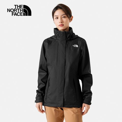 The North Face 北面 女 防水透氣可調節收納連帽衝鋒外套-NF0A8AV8JK3