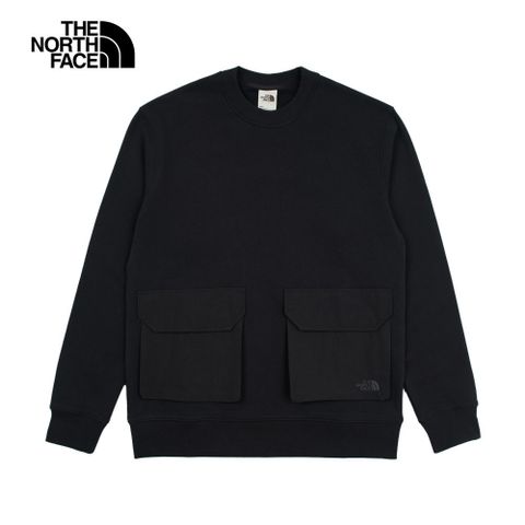 The North Face 北面 男 多口袋長袖大學T-NF0A89YVJK3