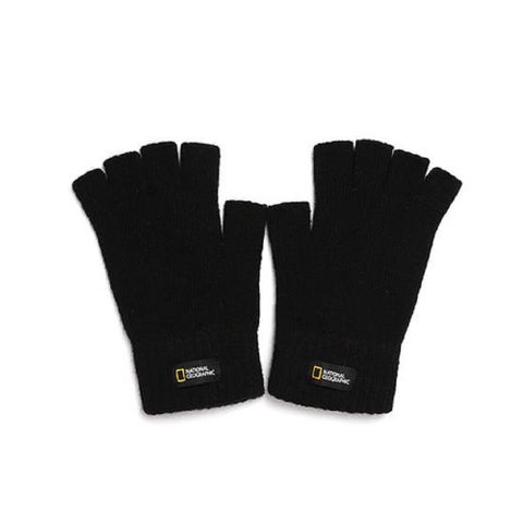 【National Geographic】FINGER KNIT GLOVE 男女 保暖手套 黑-N214AGL040099