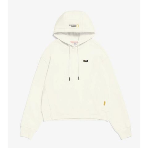 【National Geographic】SLOUNGEWEAR Hoody 女 連帽上衣 象牙白-N213WFT050012