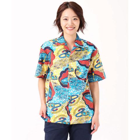 【CHUMS】Chumloha Shirt短袖襯衫 River Guide Batik-CH021105Z271
