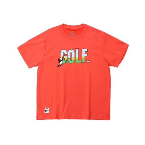 【CHUMS】女 Golf Club T-Shirt短袖上衣 紅椒粉-CH112195R115