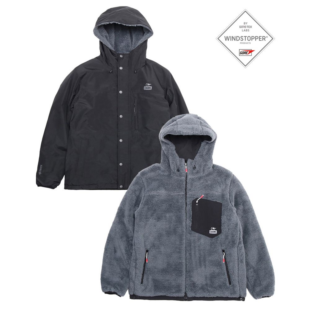 CHUMS】男Elmo Gore-Tex WINDSTOPPER Reversible Hoodie雙面連帽抗水